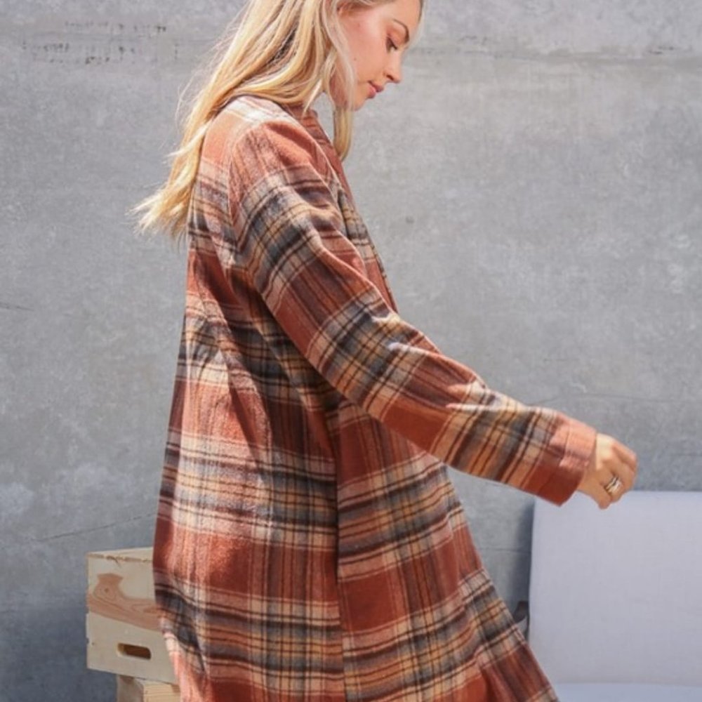 Women Long  Coat - Picture 5 of 6